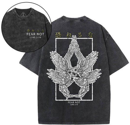 Fear Not Christian Washed T-Shirt Sale - GuidingCross