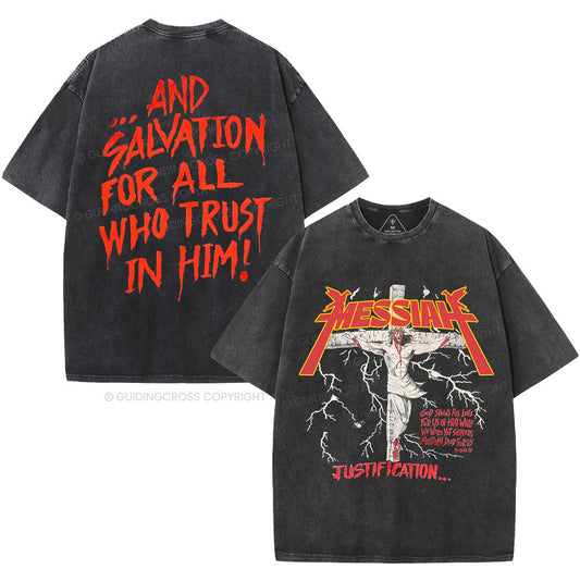 Messiah Christian Washed T-Shirt Sale - GuidingCross