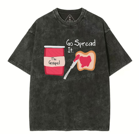 The Gospel Go Spread It Christian Washed T-Shirt Sale - GuidingCross