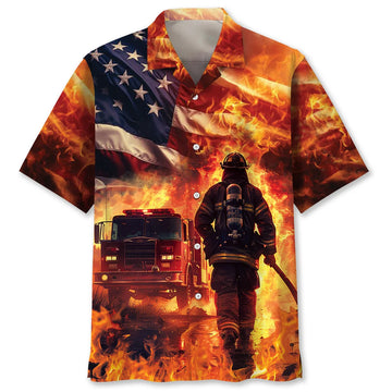 UniJames Firefighter Memories Hawaiian Shirt