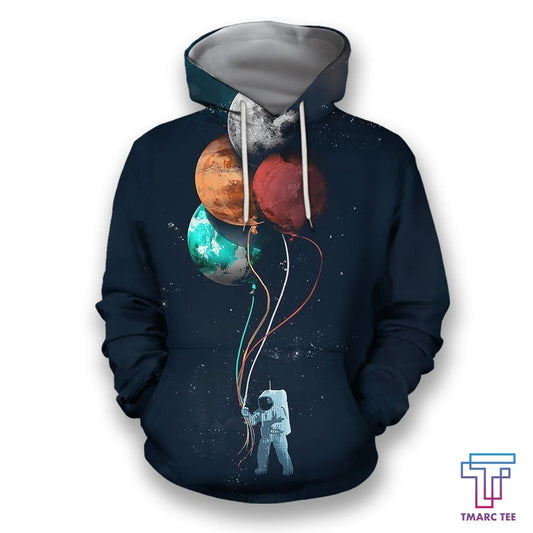 UniJames D all over print astronaut with four planets