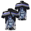 UniJames Customize Name Police 3D All Over Printed Unisex Shirts Back To The Blue