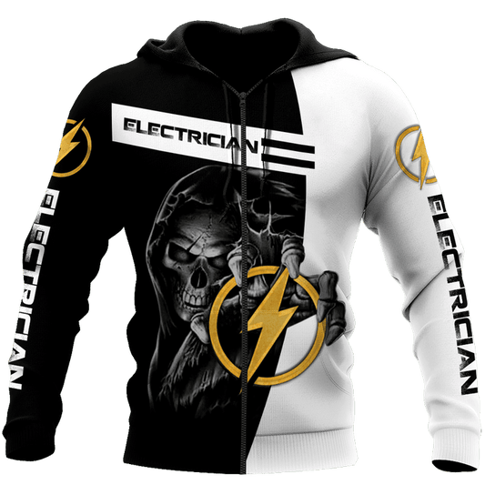 UniJames Premium Electrician All Over Printed Shirts For Men And Women Hoodie