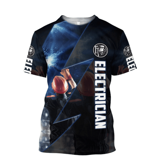UniJames Premium Unisex All Over Printed Electrician Shirts Hoodie