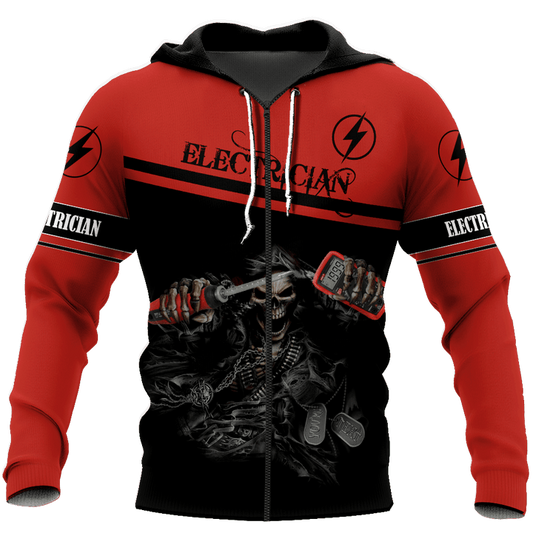 UniJames Premium Electrician All Over Printed Shirts For Men And Women Hoodie