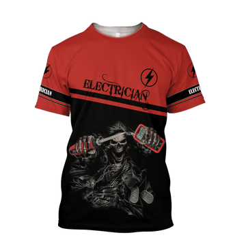 UniJames Premium Electrician All Over Printed Shirts For Men And Women Hoodie