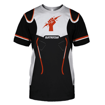 UniJames Premium Personalized 3D Printed Electrician Shirts Hoodie