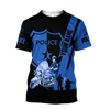 UniJames Customize Name Police Unisex Shirts Thin Blue Line
