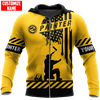 UniJames Personalized Name American Painter Unisex Shirts Yellow Ver