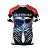 UniJames Premium Electrician All Over Printed Shirts Xray