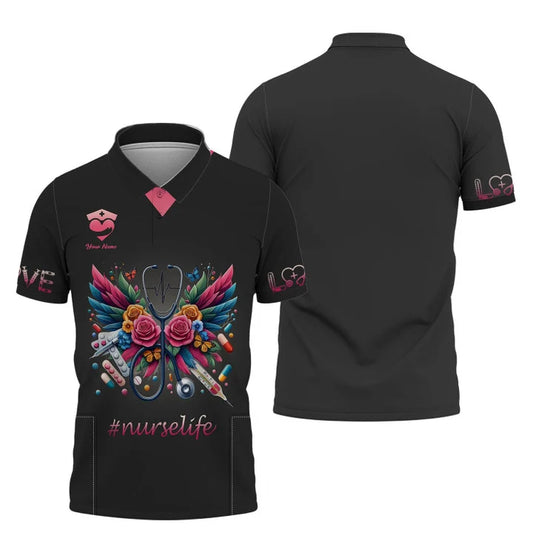 UniJames Personalized Nurse Shirt - Vibrant Care and Compassion