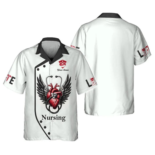 UniJames Personalized Nurse Shirt - Wings of Compassion