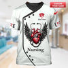 UniJames Personalized Nurse Shirt - Wings of Compassion