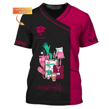 UniJames Custom Woman Shirt, Nursing T-Shirt, Nurse Life, Shirt for Nurses