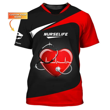 UniJames Woman Shirt, Custom Nurse T-Shirt, Health Care Shirt, Nursing Hoodie, Shirt For Nurses