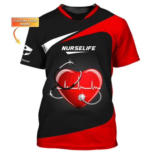 UniJames Woman Shirt, Custom Nurse T-Shirt, Health Care Shirt, Nursing Hoodie, Shirt For Nurses