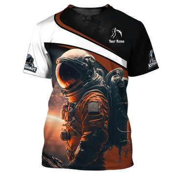 UniJames Unisex Shirt, Custom Name Astronaut T-Shirt, Spaceman Shirt