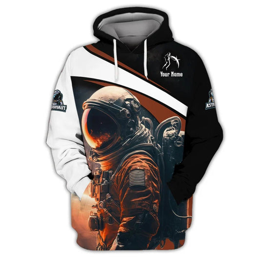UniJames Unisex Shirt, Custom Name Astronaut T-Shirt, Spaceman Shirt