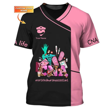 UniJames Women Shirt, CNA Life T-Shirt, Shirt for Nurses