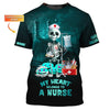 UniJames Custom Unisex Shirt, Nurse Halloween T-Shirt, Halloween Hoodie, Shirt For Halloween