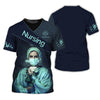 UniJames Personalized Nurse Shirt - Elegant Floral Elegance Meets Professional Pride