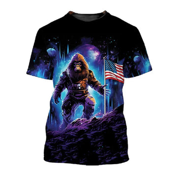 UniJames Astronaut Bigfoot T-Shirt For Men & Women