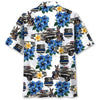 UniJames Summer Old Car Police Hawaiian Shirt