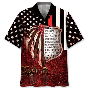 UniJames Firefighter Proud I'm The Storm Hawaiian Shirt