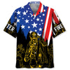 UniJames Firefighter 4th Of July Proud Hawaiian Shirt