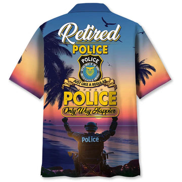 UniJames Police Retirement Hawaiian Shirt