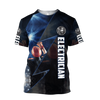 UniJames Personalized Name Electrician Electrician Shirts Thunder