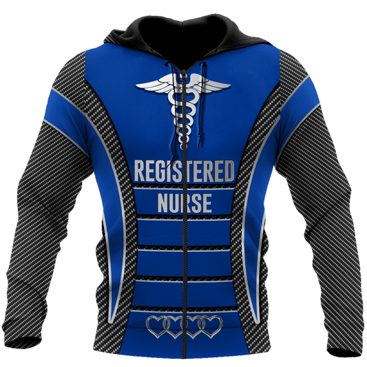 UniJames Rn Nurse Unisex Shirts Custom Name Hoodie 3D All Over Printed