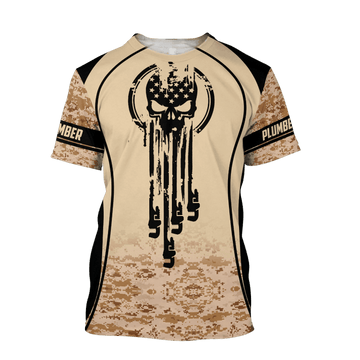 UniJames Premium Skull Plumber 3D All Over Printed Unisex Shirts Hoodie