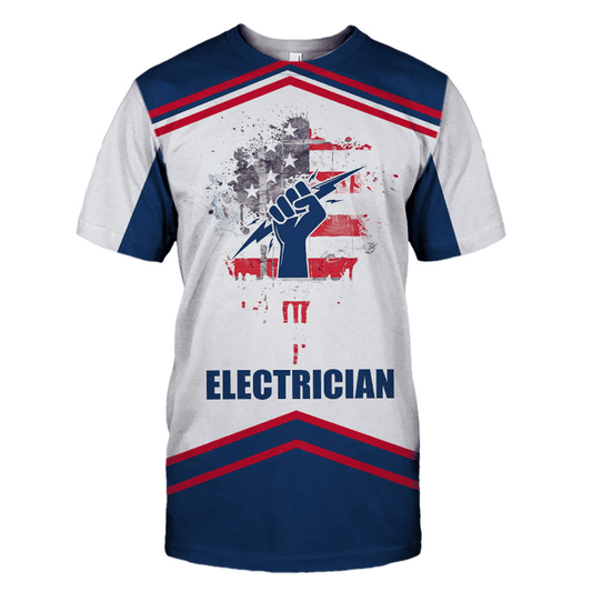 UniJames Premium Personalized 3D Printed Electrician Shirts Hoodie