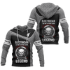 UniJames Premium 3D Printed Skull Electrician Shirts Hoodie