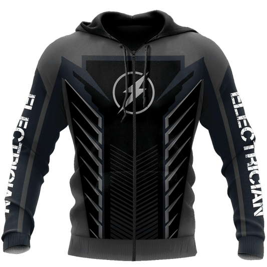 UniJames Premium Unisex All Over Printed Electrician Shirts Hoodie