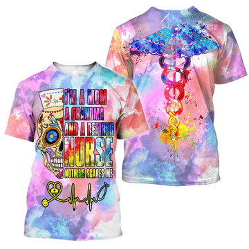 UniJames Retired Nurse Grandma All Over Print 3D Hoodie