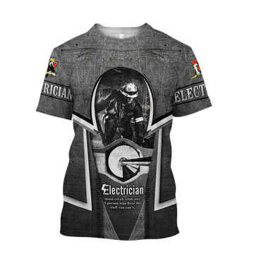 UniJames Premium Unisex All Over Printed Electrician Shirts Hoodie