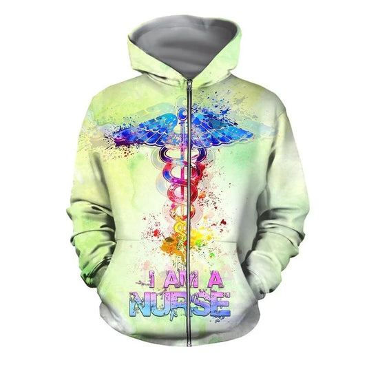 UniJames 3D All Over Printed Nurse Tops