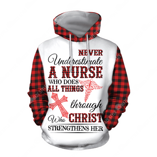 UniJames Nurse 3D Hoodie Shirt For Men And Women