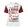 UniJames Nurse 3D Hoodie Shirt For Men And Women