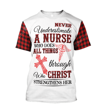UniJames Nurse 3D Hoodie Shirt For Men And Women