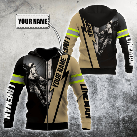 UniJames Customize Name Electrician Hoodie For Men And Women MH