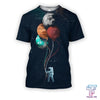UniJames D all over print astronaut with four planets