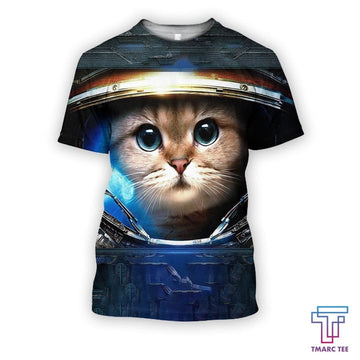 UniJames D all over print Cute Cat Astronaut