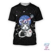 UniJames D all over print cat astronaut
