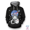UniJames D all over print cat astronaut