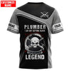 UniJames Personalized Name Plumber Unisex Shirt I Am Being A Legend