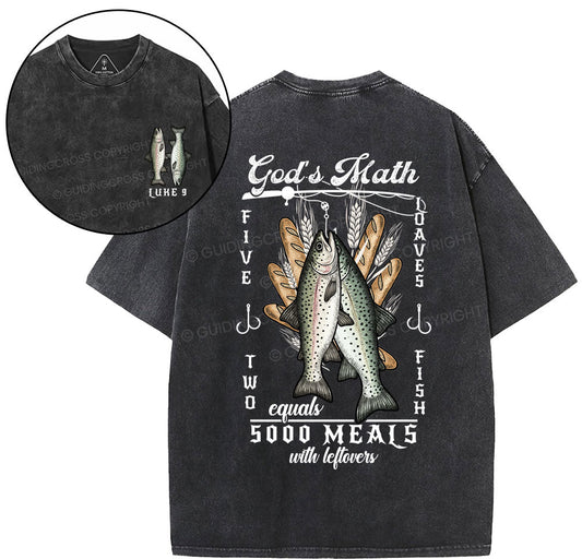 God's Math Christian Washed TShirt