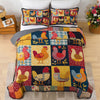Uni All Season Quilt 3-Piece Set Chicken Color Smile
